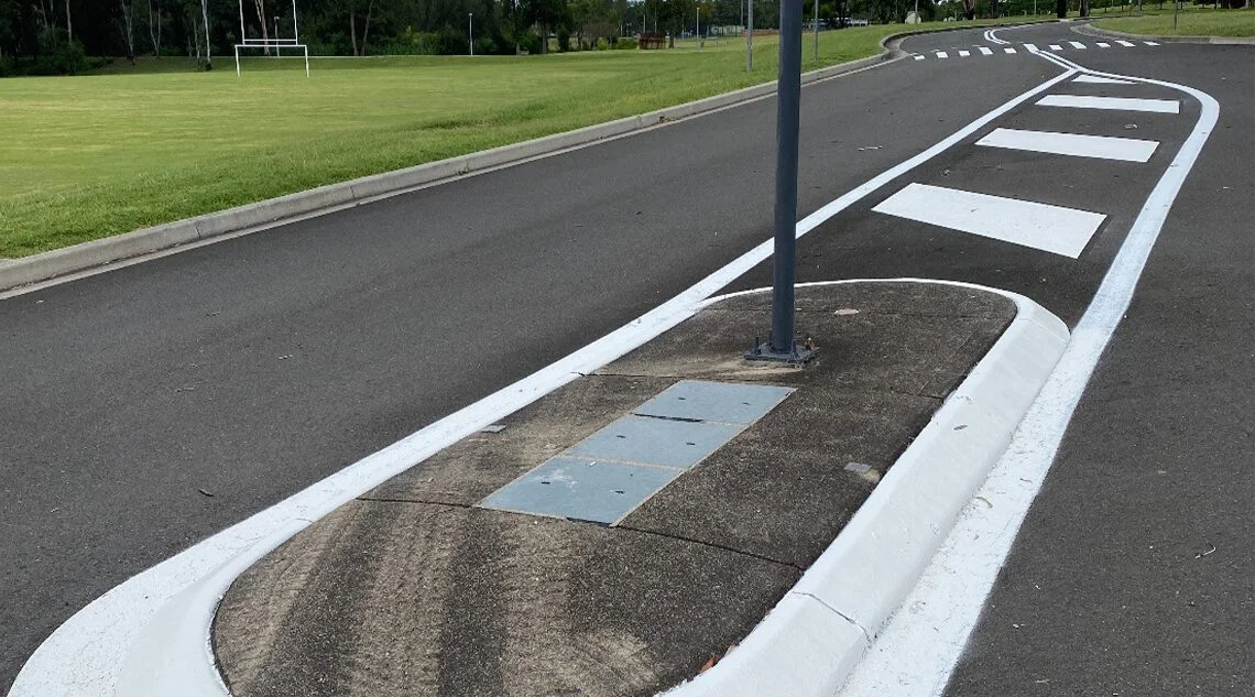 Cold applied plastic line marking in Sydney - project example 4