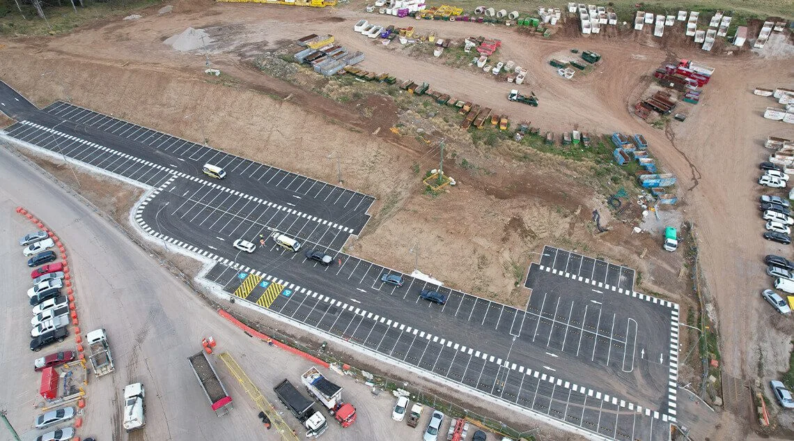 Car park line marking in Sydney - project example 2