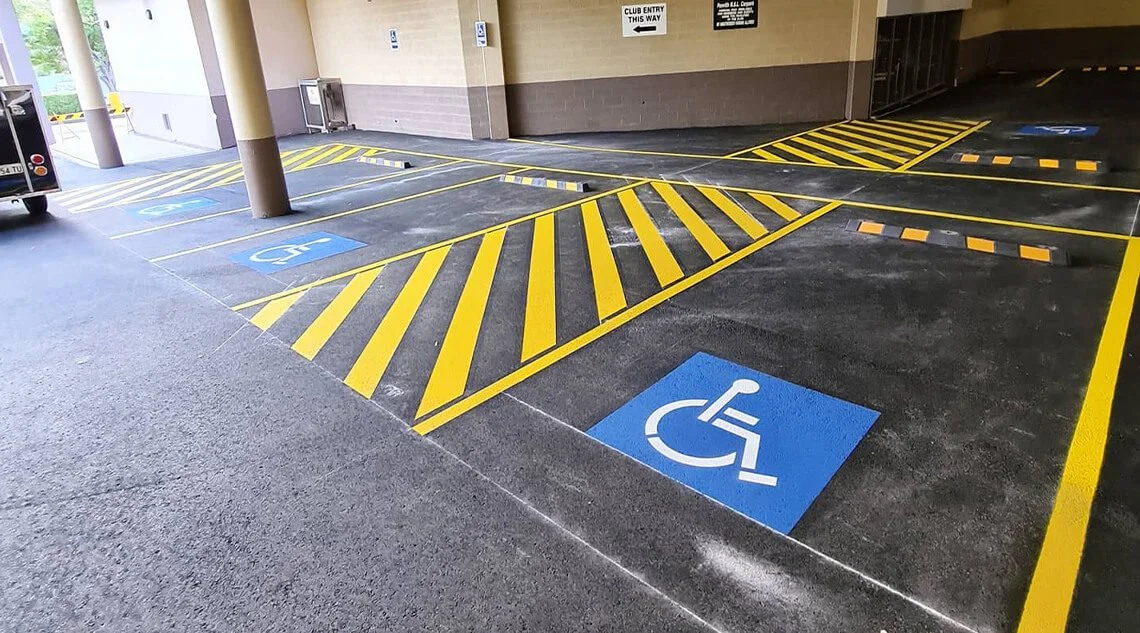 Construction line marking in Sydney - project example 1