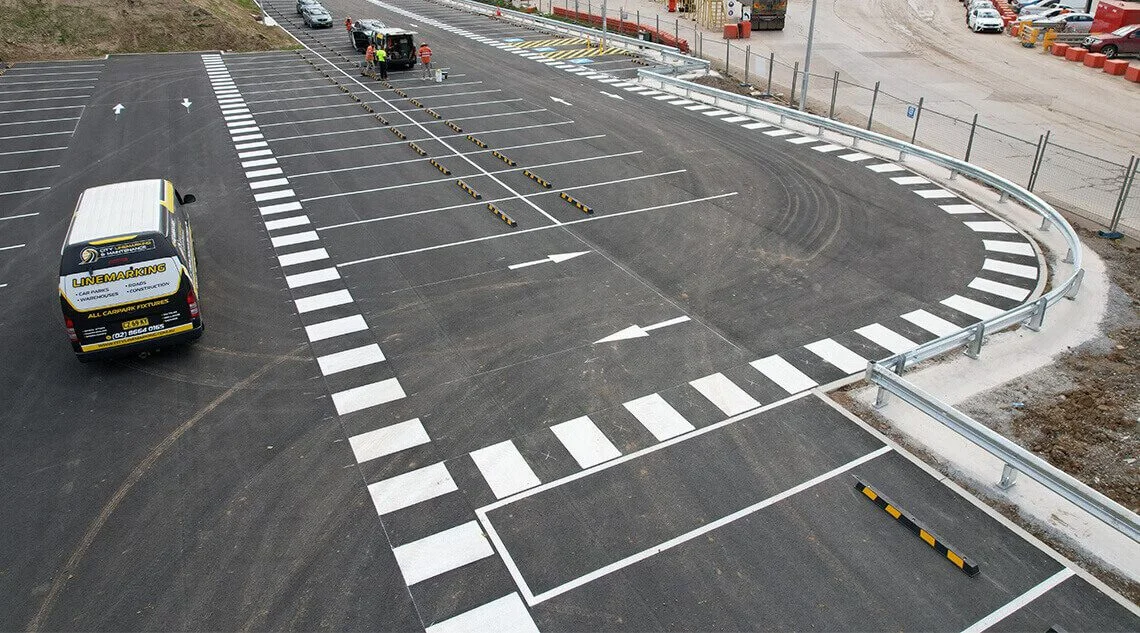 Construction line marking in Sydney - project example 4