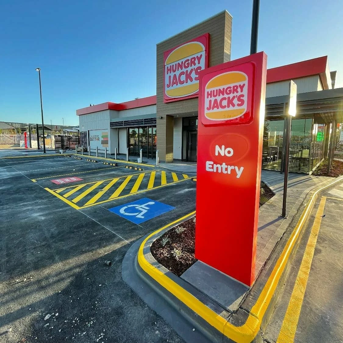 Commercial car park line marking