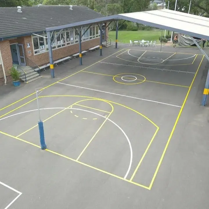 Sports court line marking in Sydney - project example 4